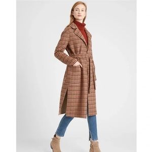 BANANA REPUBLIC REVERSIBLE DOUBLE-FACED WRAP COAT